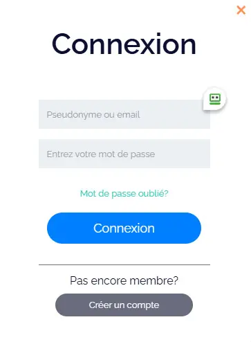 Connexion des membres du God of Casino