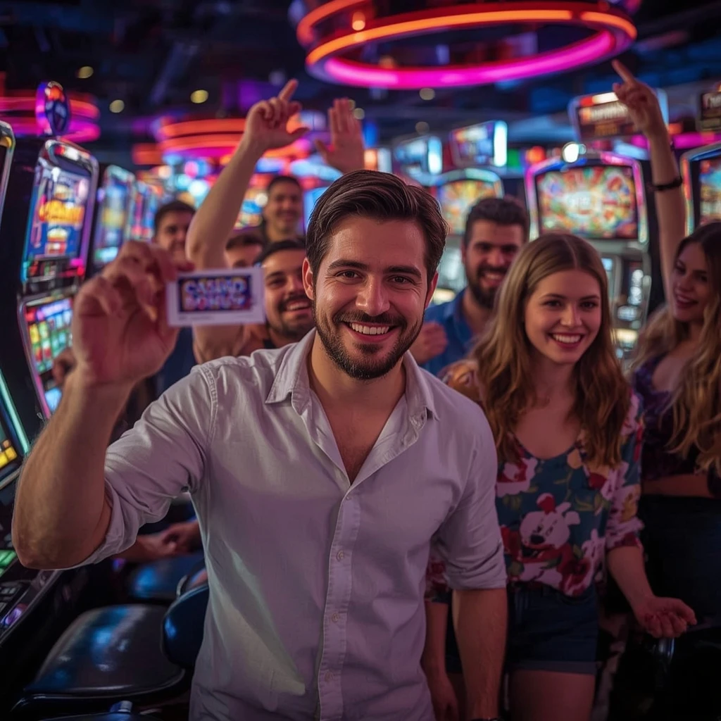 une personne tenant un bonus God of Casino