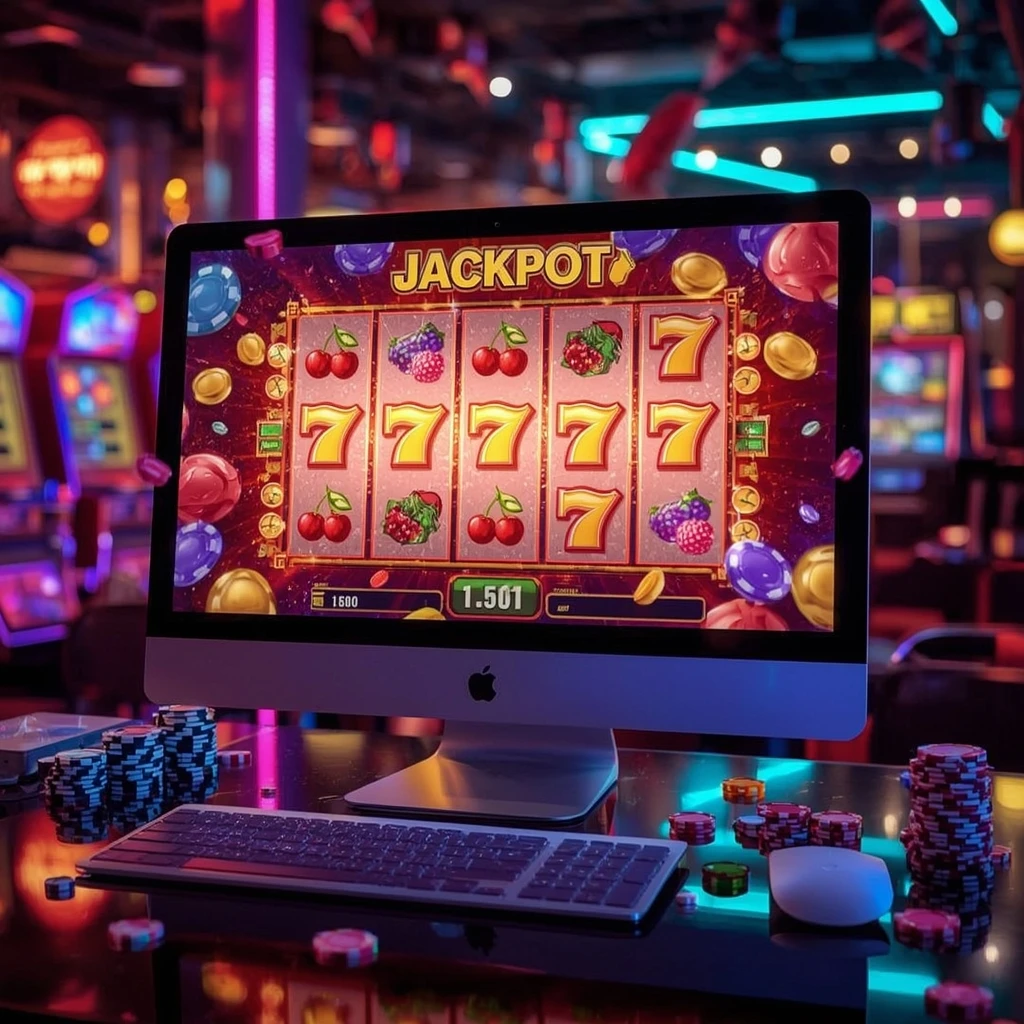 slots sur le moniteur GOD OF CASINO