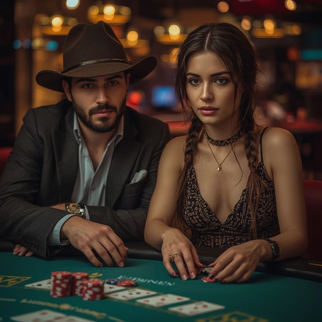 photo de deux joueurs de poker chez GOD OF CASINO